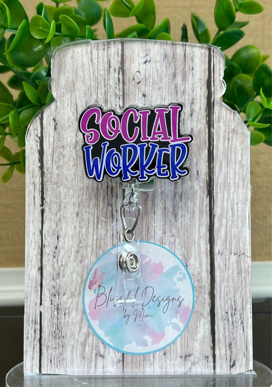 Badge Reel - Social Worker