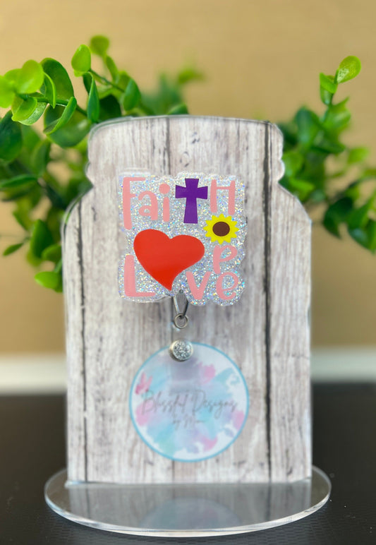 Badge Reel - Faith Hope Love