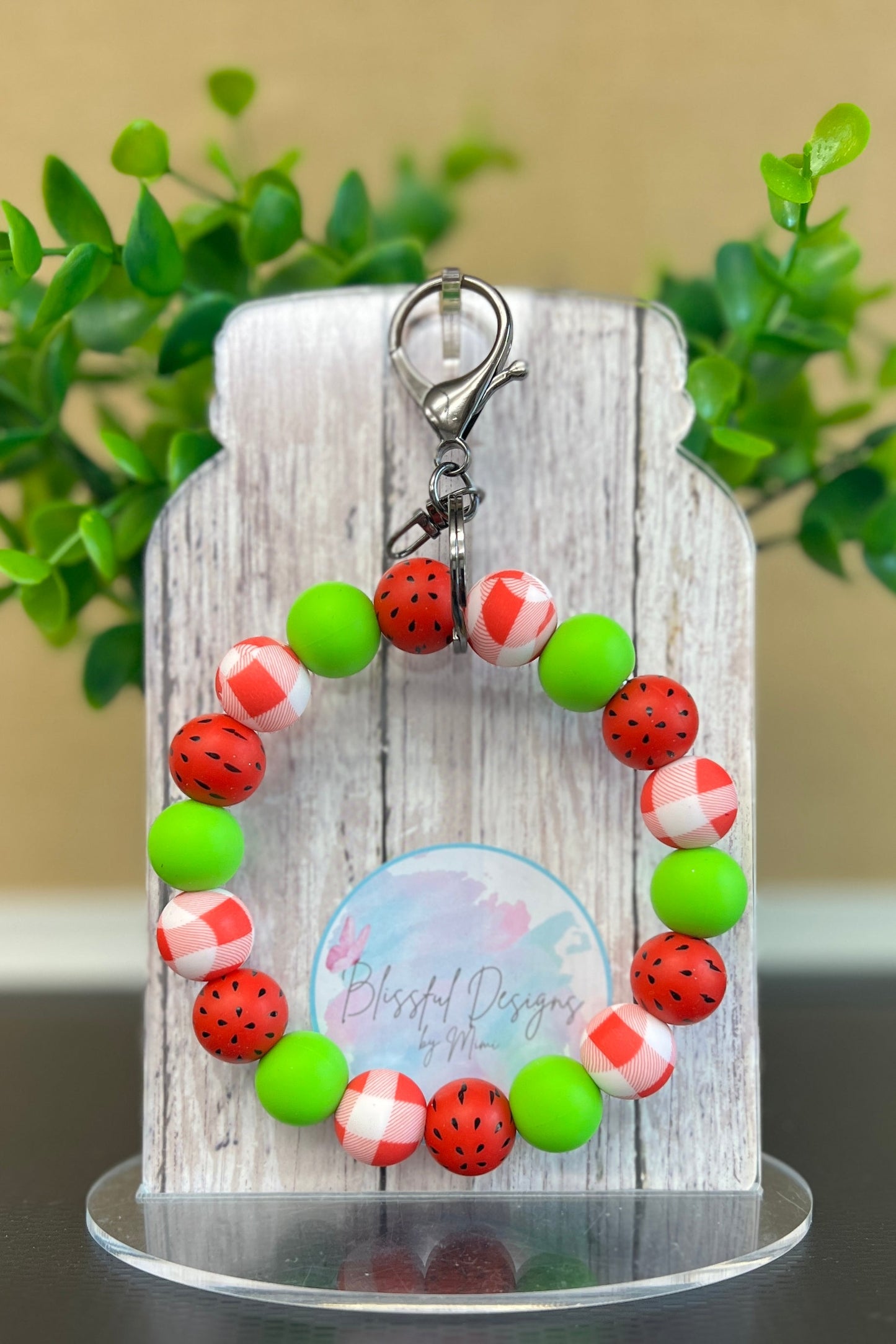 Wristlet - Watermelon Wristlet Keychain